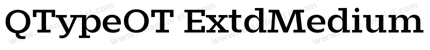 QTypeOT ExtdMedium Regular字体转换